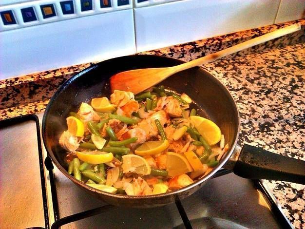 pollo al wok